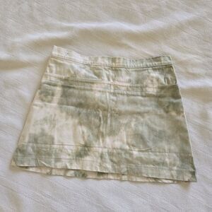 Riverside Tool and Dye /Free People velcro Green Tie-Dye Women's mini Skirt NWT